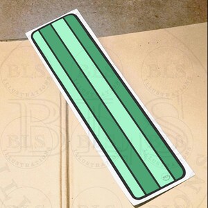 Green Stripes Book Mark-Printable Page Saver-Virtual PNG Study Aid-Teens Geometric Bookmark Reading Accessory-Book Lover Gift for Book Club