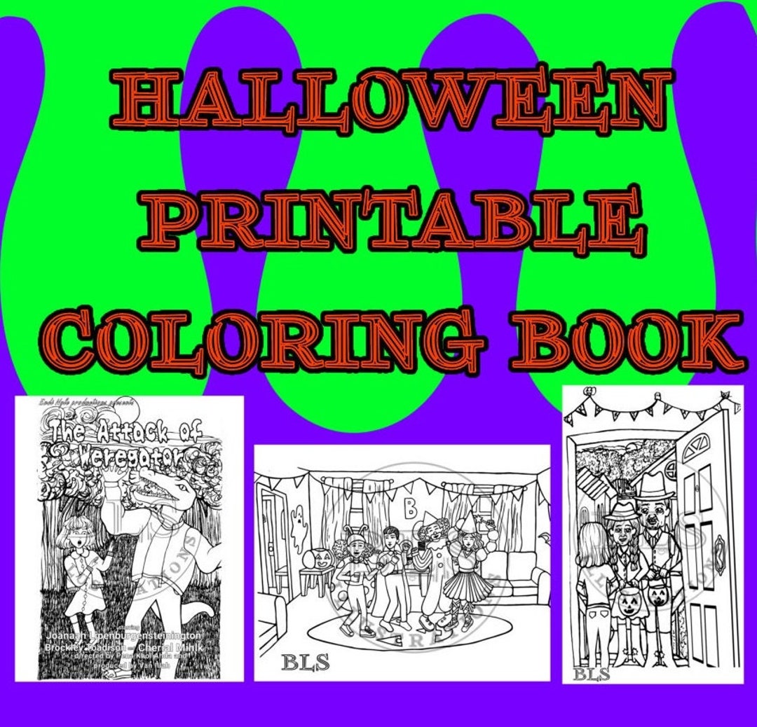 Halloween Printable Coloring Book for Kids and for Adults Coloring Halloween Printable Coloring Book for Kids and for Adults Coloring