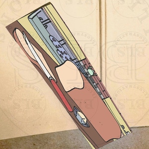 Broodvormige boekenlegger PNG - Printbare boekenlegger - Gezellige foodie-illustratie - Leuk cadeau voor lezers - Esthetisch digitaal briefpapier - Kawaii cadeau voor boekenclub