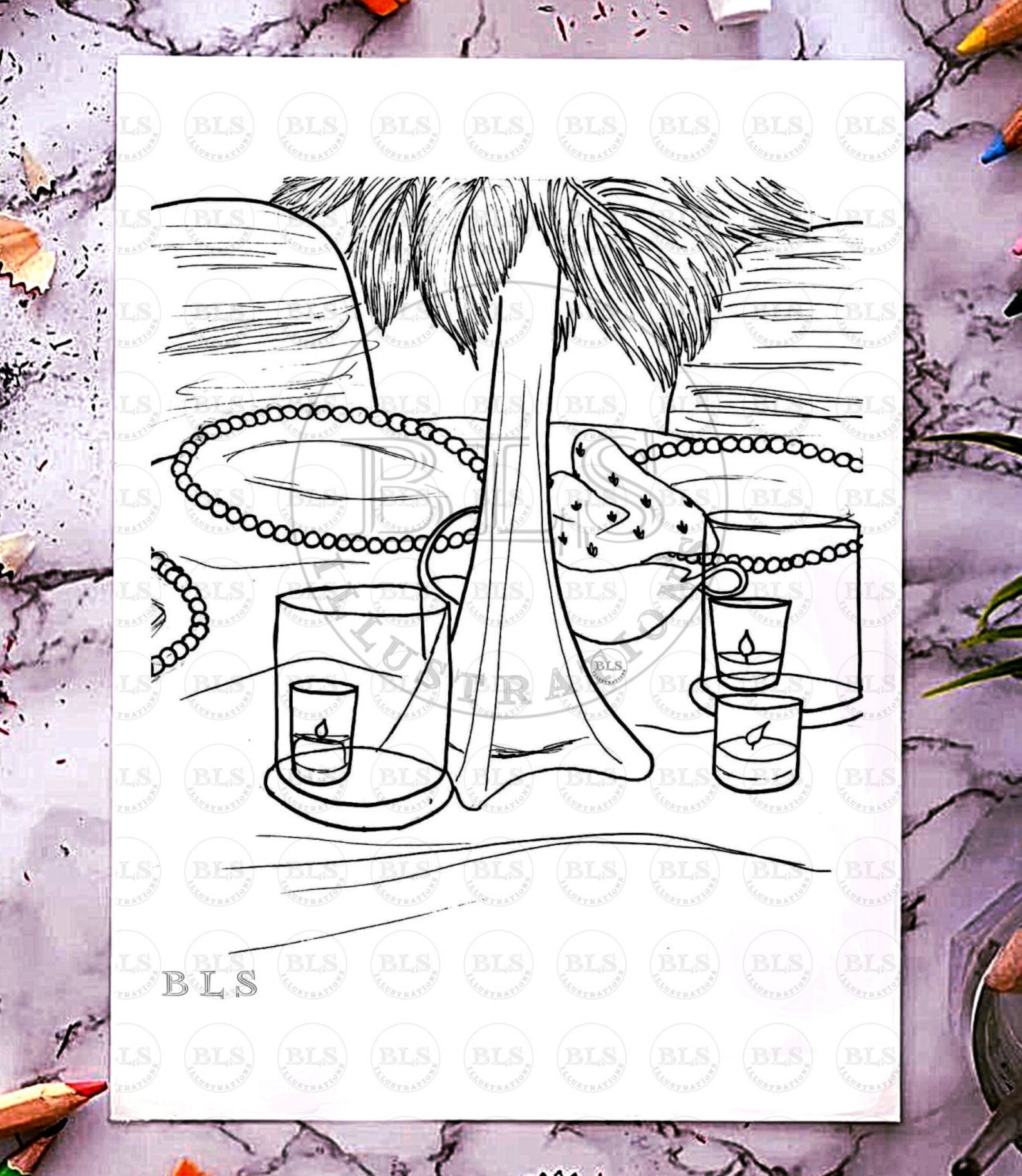 Table à manger à colorier à imprimer Téléchargement numérique Coloriage ...