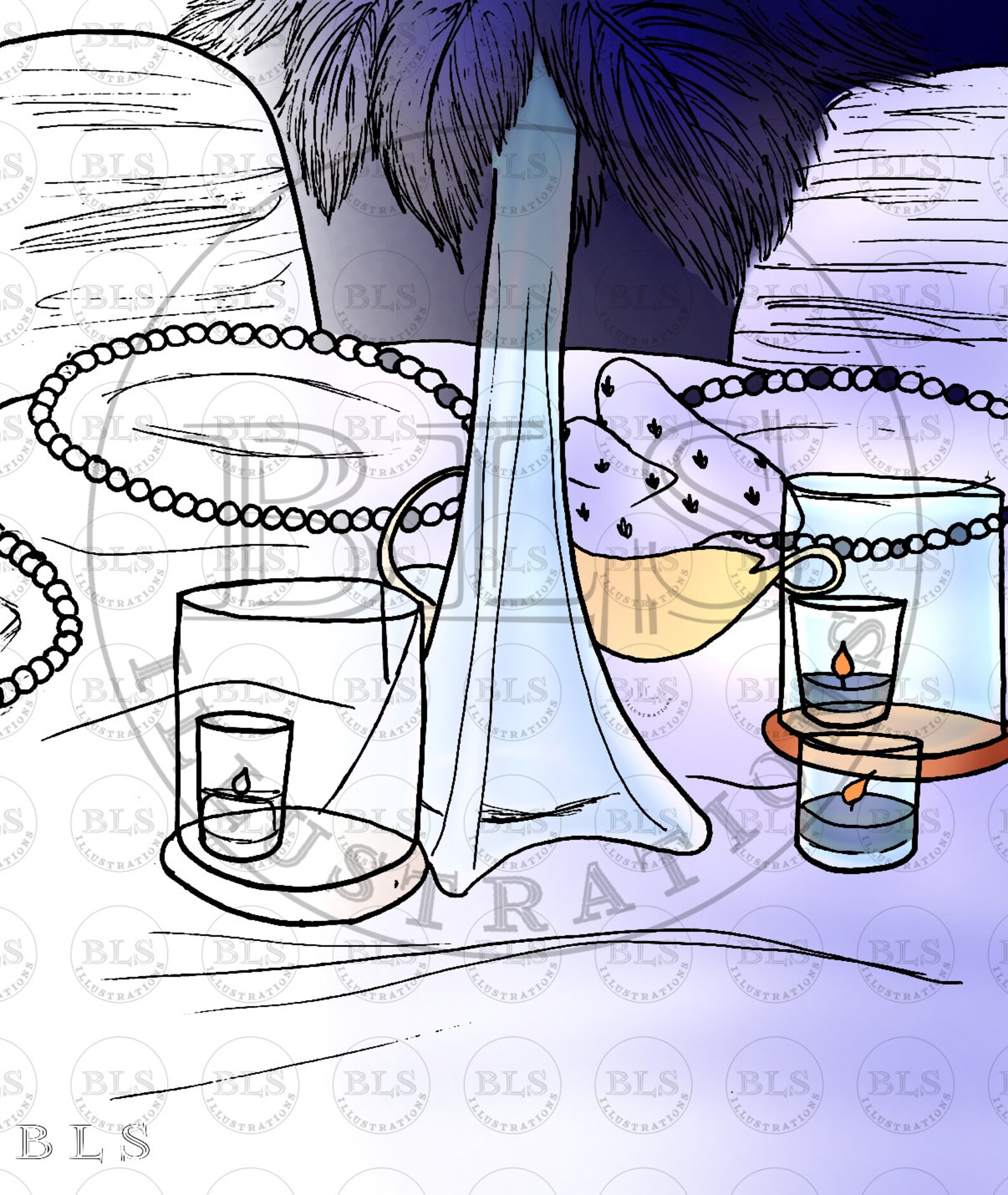 Table à manger à colorier à imprimer Téléchargement numérique Coloriage ...
