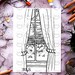 Window View Printable Coloring Page Adult Coloring Sheet Kids Coloring ...