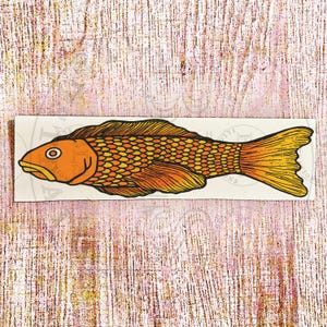 Orange Fish Bookmark-Printable Page Saver-Digital Study Aid-Book Club Favor-Reading Tracker Accessory-Book Lovers Gift-Aquatic Stationery