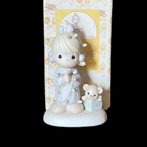 Retired Precious Moments, May Your Christmas Be Delightful, Precious Moments 604135, Enesco Figurine, Gift for Christmas, Christmas Figurine