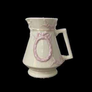Beautiful Large Vintage Belleek Irish Porcelain Pitcher/Milk Jug - 7th Mark, 1980-1993 Collectible