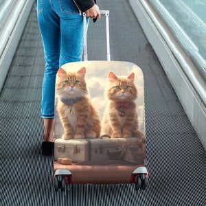 Cute Cats Bagagehoes, Kitten Esthetische Print Koffer Hard Bag Wasbare Protector Travel Small Large Designer Gift