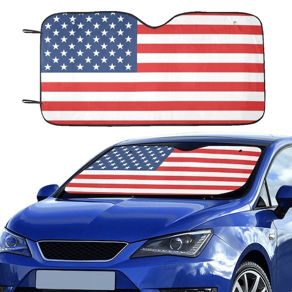 Sun Shade Usa Flag Etsy