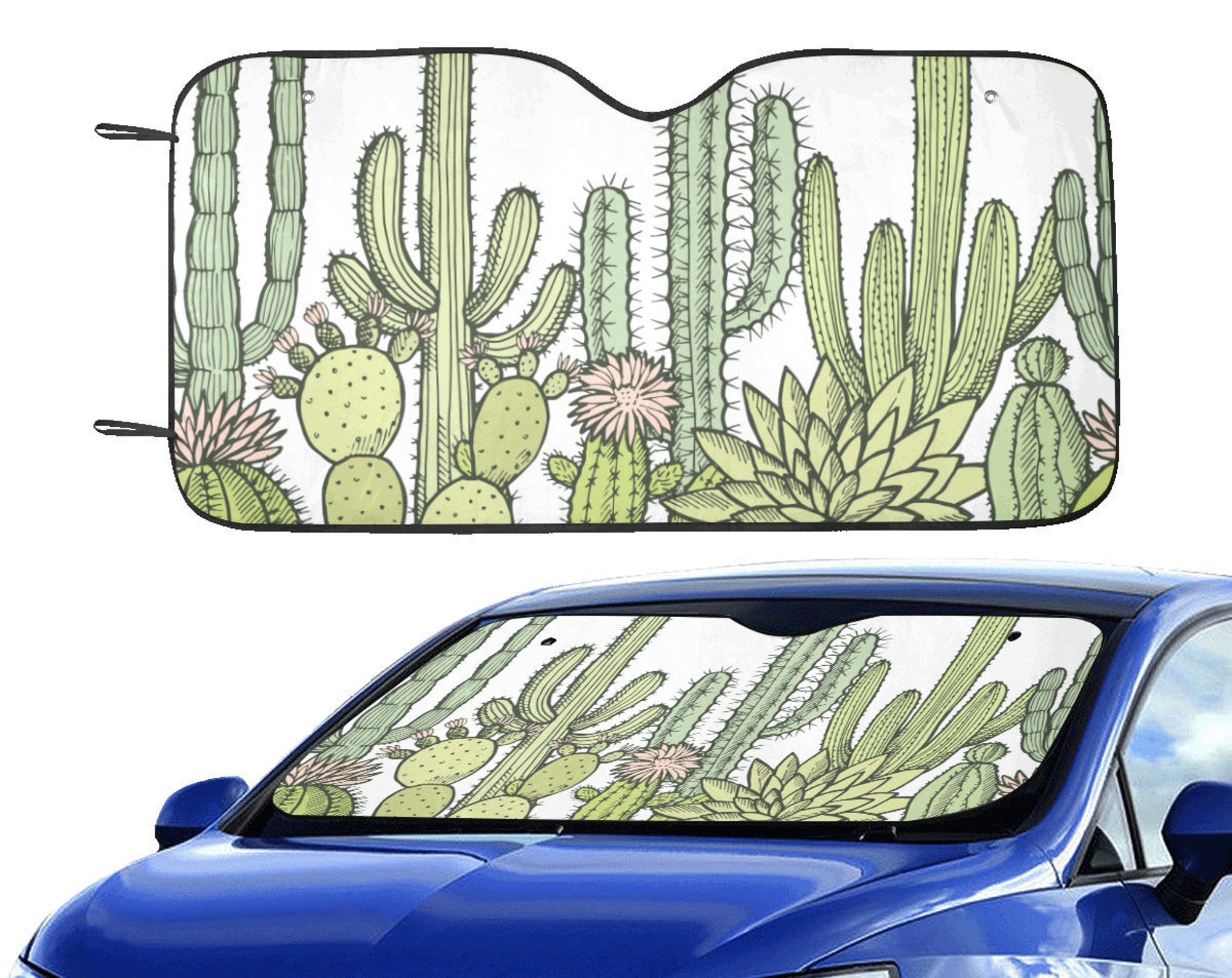 Discover Cactus Windshield Sun Shade