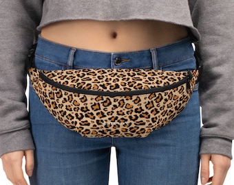 Leopard Bauchtasche, Animal Print Gepard Damen Hüfttasche Hüfttasche 90er Designer Gürtel Hüfttasche Hüfttasche