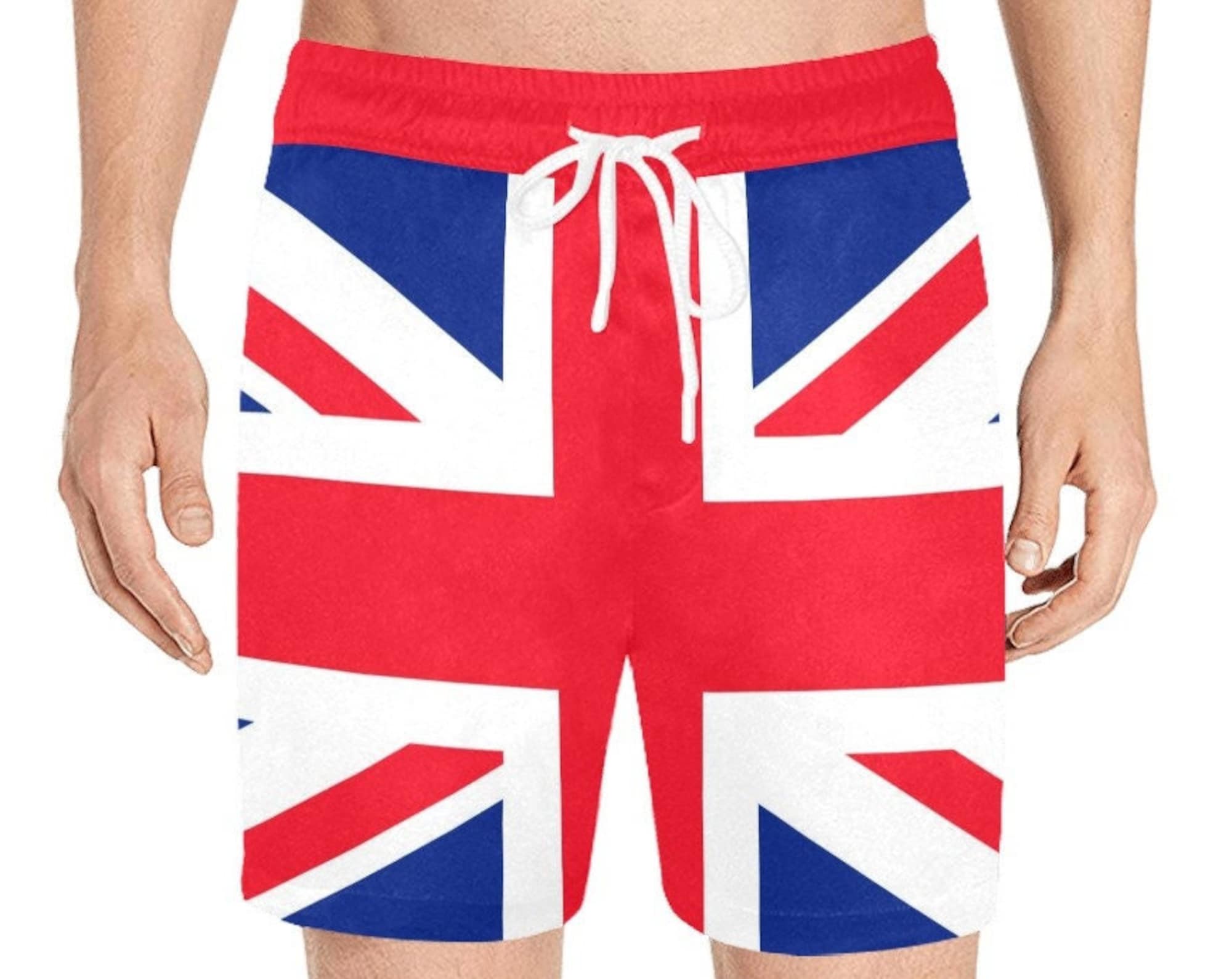 Discover Union Jack Flag UK Men Mid Length Shorts