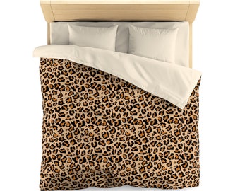 Cheetah Duvet Cover Etsy