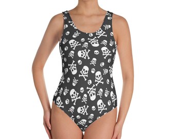 skull bathing suit
