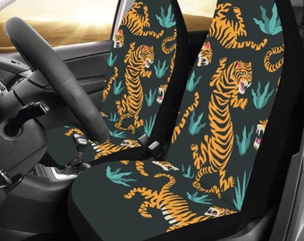 Walking Tiger Front Seat Cover Set Car Interior Car Accessories 2 PCS Synthetic Leather 4 Seasons universal For Streetka Fiesta Focus Kuga Mondeo Edge Walking Tiger Front Seat Cover Set Car Interior Car Accessories 2 PCS Synthetic Leather 4 Seasons universal For Streetka Fiesta Focus Kuga Mondeo Edge