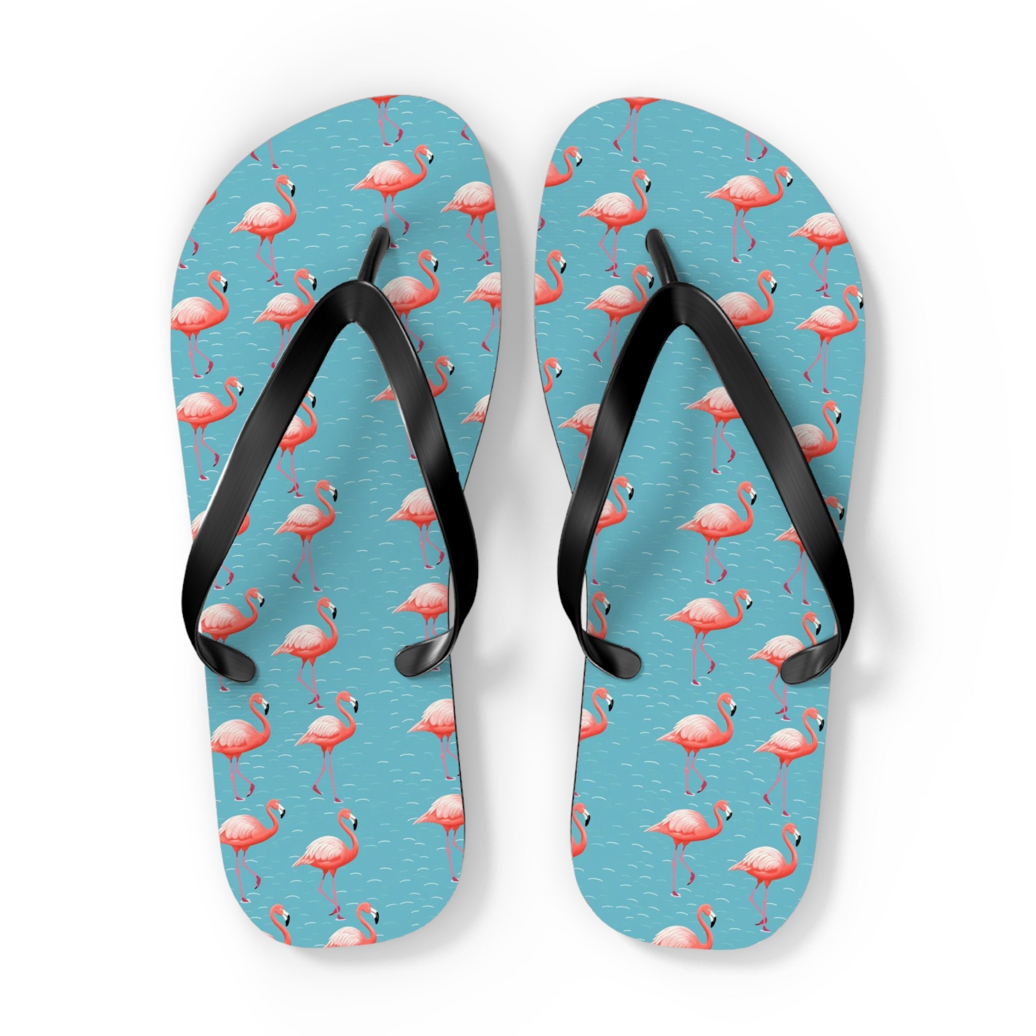 Girls flamingo shop flip flops
