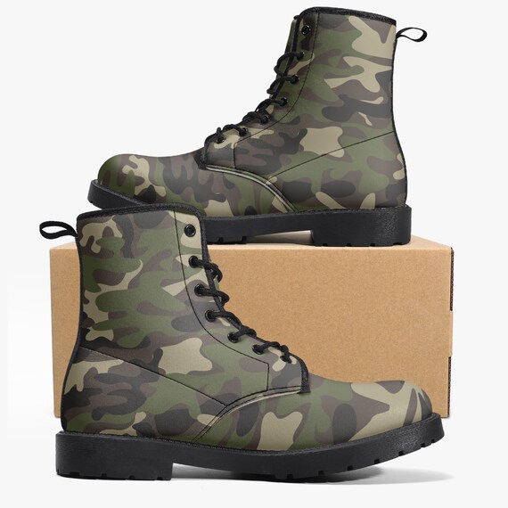 X-ray Olive Green Camouflage Lace-Up Boots for Men X-Ray | Shoes | Mens Xray Camo Style Boots Wsocks | Poshmark main image 4