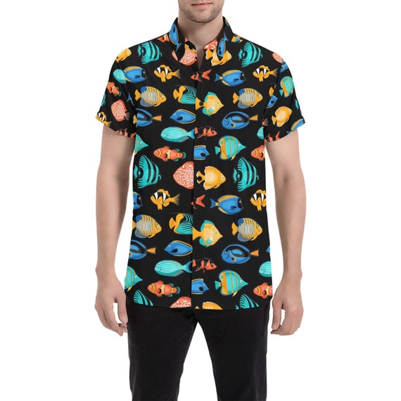 Fish button up shirt Clearance