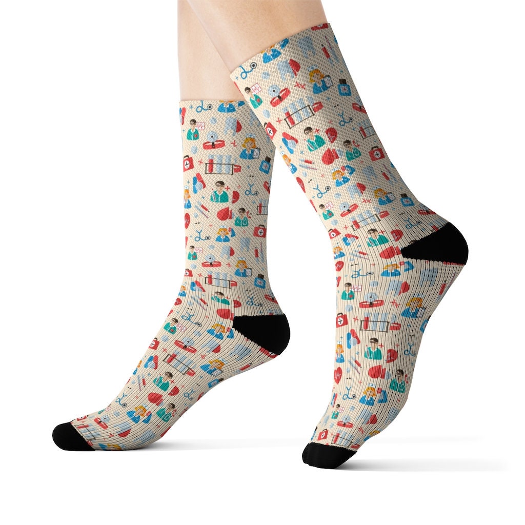 Nurse Doctor Pharmacy Socks Medical Hospital Gift 3D - Etsy