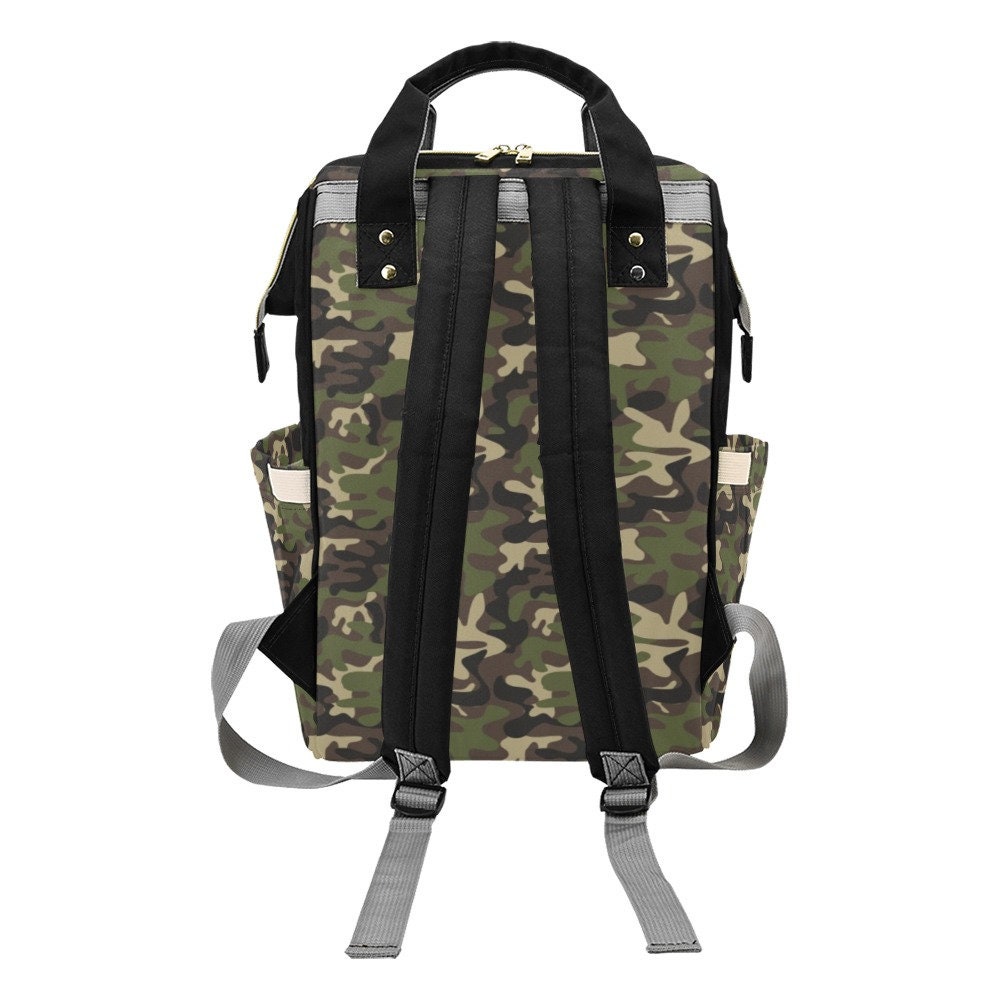 Camo diaper store bag backpack