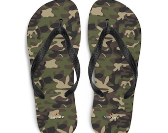 Klapki w kamuflażu, wygodne sandały w kolorze zielonym, wygodne obuwie damskie i męskie, plażowe, z nadrukiem, gumowe, wsuwane buty