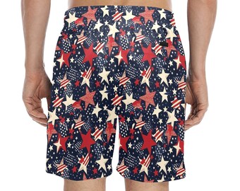 Short De Bain Drapeau Américain - Taille XL - Neuf Avec étiquettes - Marque Trader Bay
