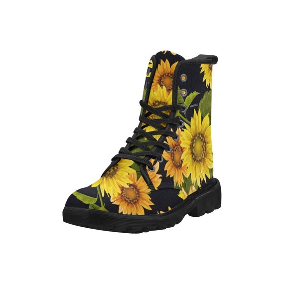 sunflower combat boots