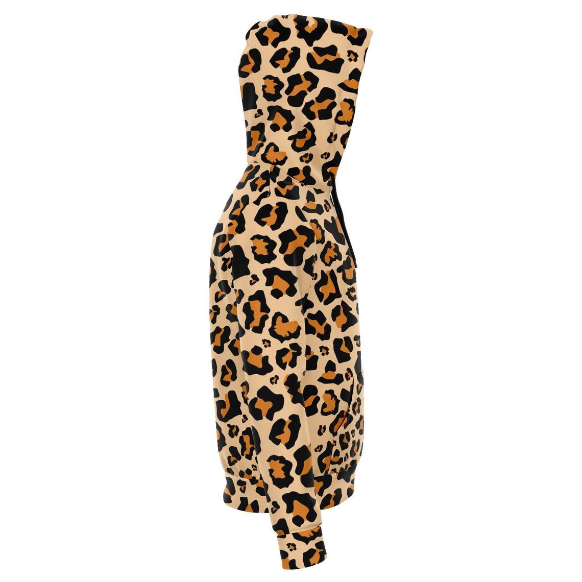 Leopard Hoodie Animal Print Cheetah Big Cat Pullover Fleece | Etsy