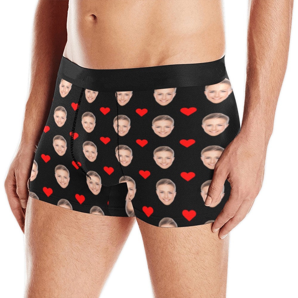 Valentines Day Custom Face Boxer Briefs. Personalized Photo, Face-mash,  Mens Funny Underwear Valentine's Birthday Stag Engagement Wedding -   Israel