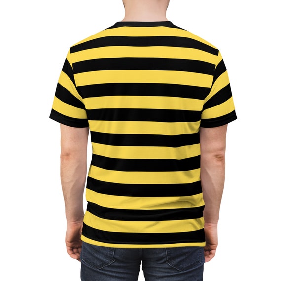 T-shirt Fille Nutmeg Rayures Jaunes, Coton, Taille 4-5 Ans, Manches Courtes