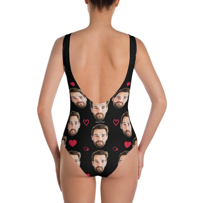 boyfriend's face on swimsuit