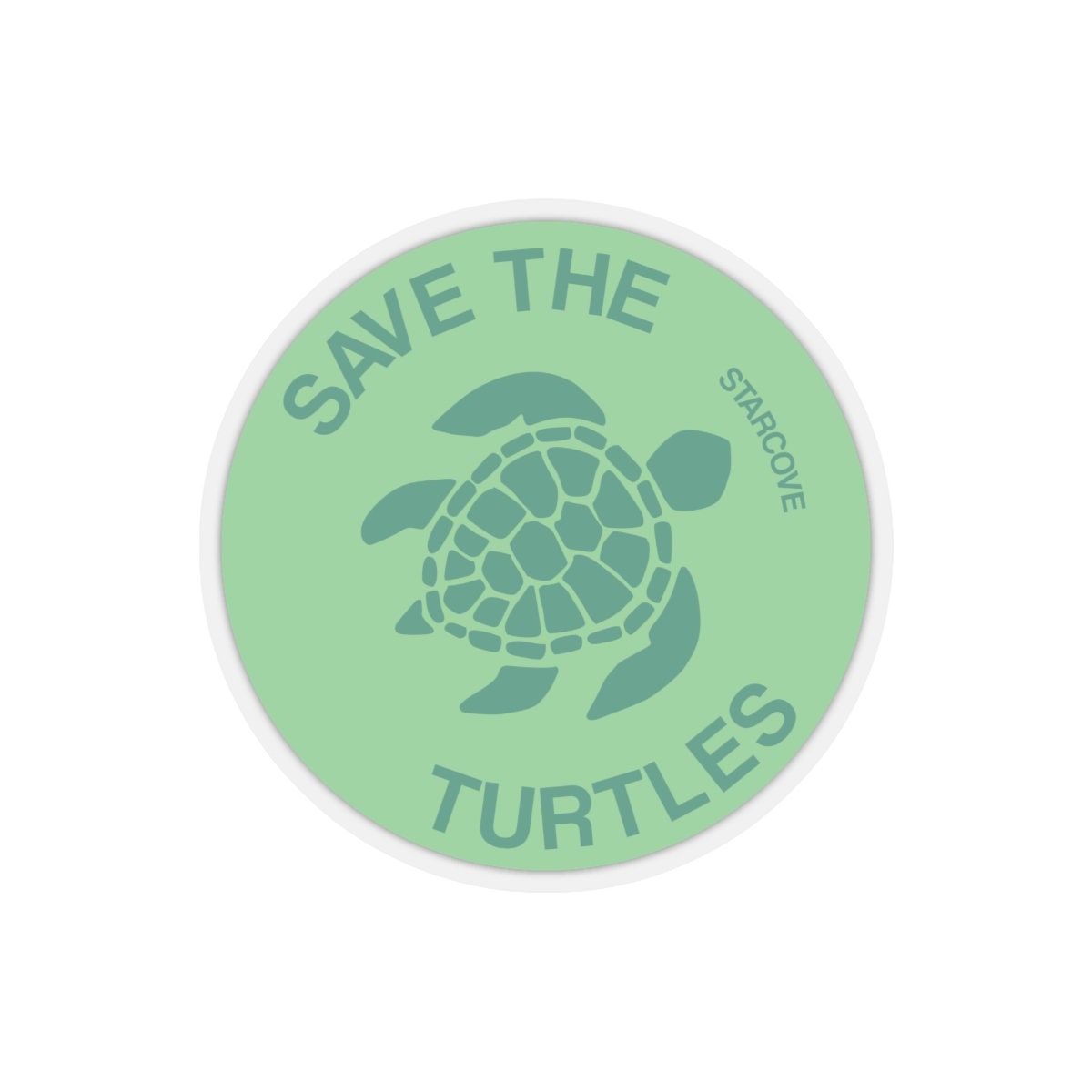 Save the Turtles Sticker Sea Turtle Green Vsco Laptop Vinyl Etsy