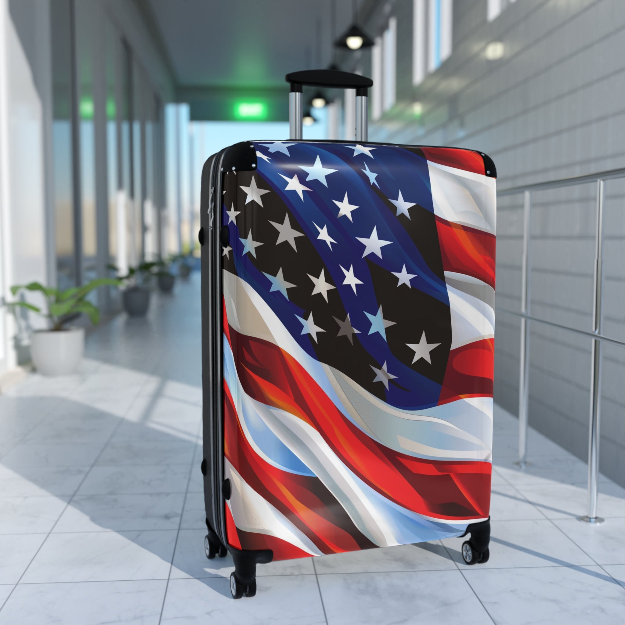 Portachiavi Patriottico Con Bandiera Americana: Regalo Per Veri Americani