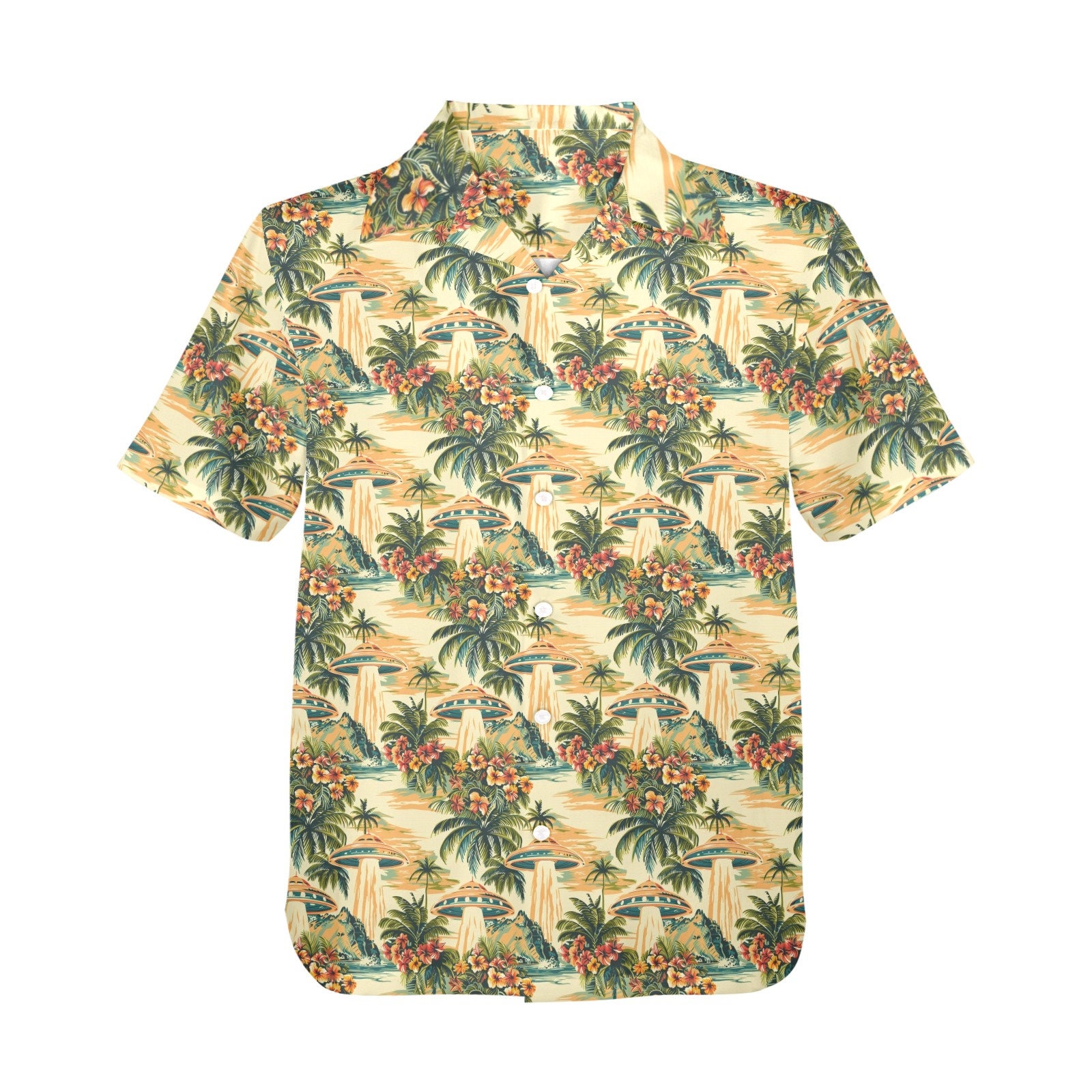 Chemise Hawaiienne Chemise Hawaïenne Homme RUMAOZIA à Manches Longues - Motifs Colorés, Style Rétro Hippie Années 70, Pour Fêtes, Carnaval, été, Loisirs Hippie Homme