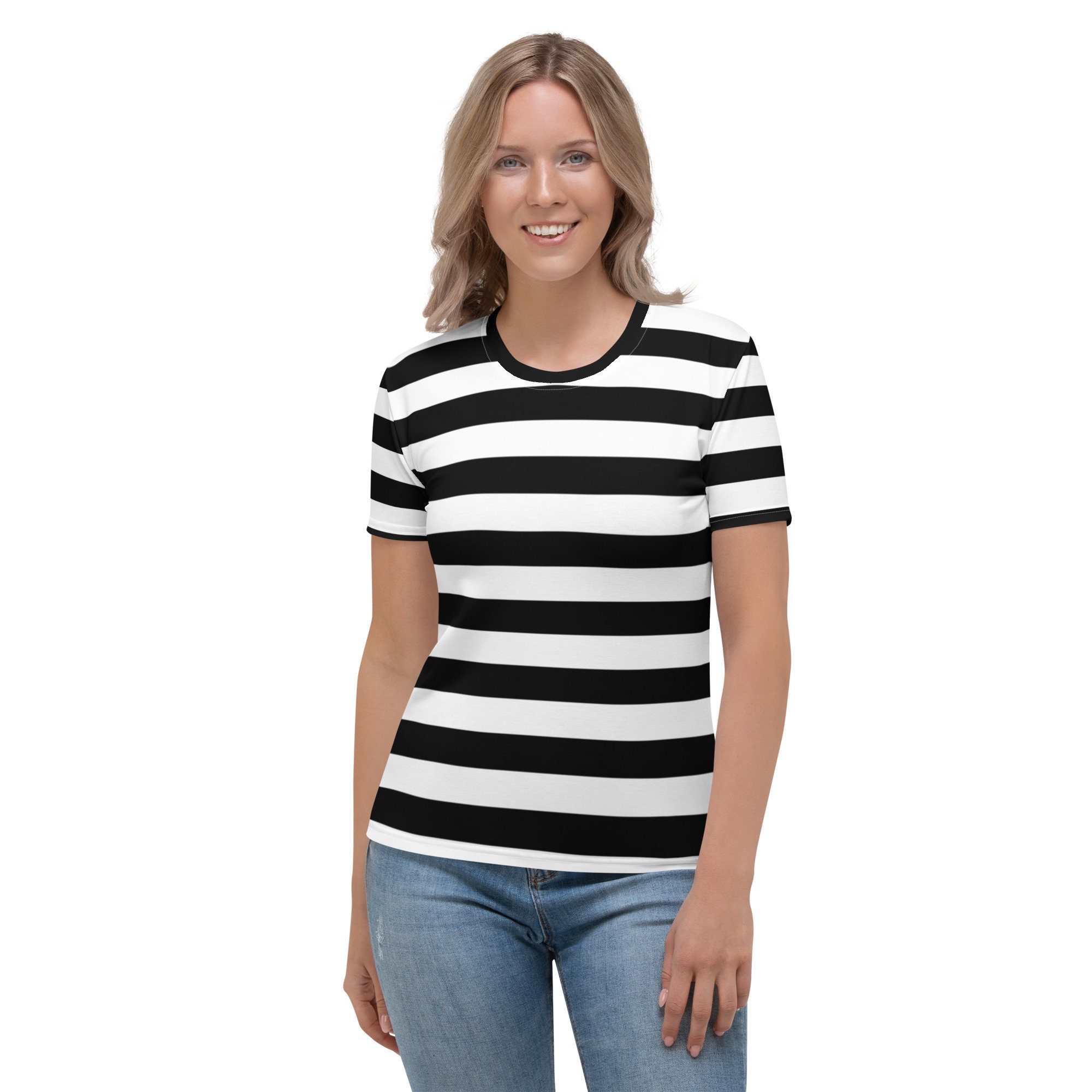 Womens White Black Shirt 2 x Women main image 2