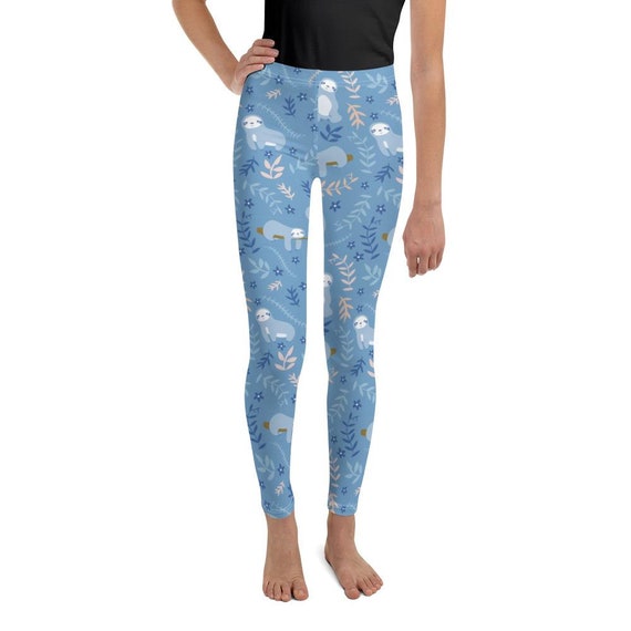 Girls sloth leggings deals
