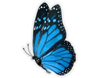 Blue Monarch Butterfly Sticker Side View Position Laptop - Etsy Blue Monarch Butterfly Sticker Side View Position Laptop - Etsy