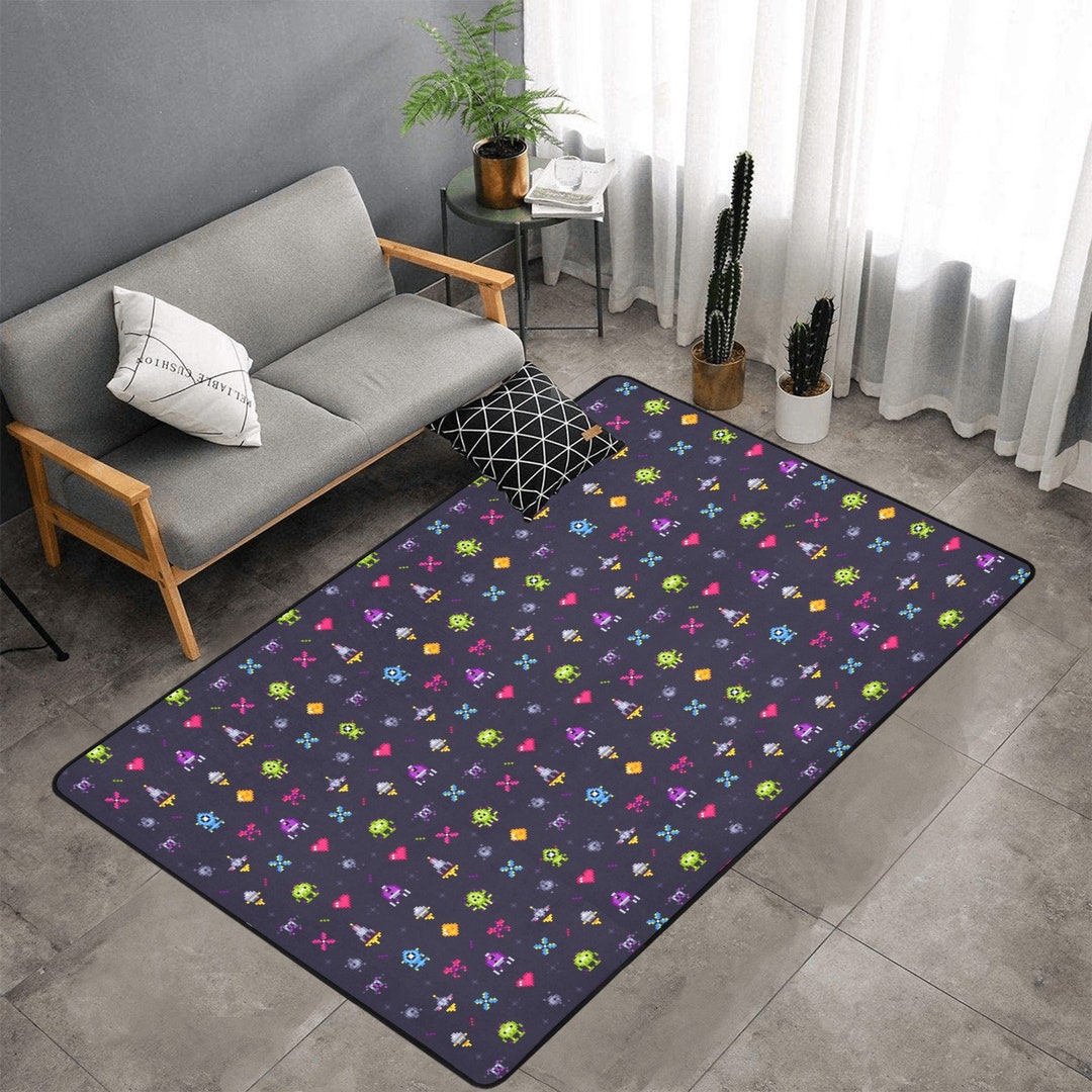 80s Arcade Gaming Area Rug Carpet, Pixel Art Video Game Retro Vintage Home Floor Decor Interior Design Accent 5x7 3x5 Patio Rug - Etsy 80s Arcade Gaming Area Rug Carpet, Pixel Art Video Game Retro Vintage Home Floor Decor Interior Design Accent 5x7 3x5 Patio Rug - Etsy