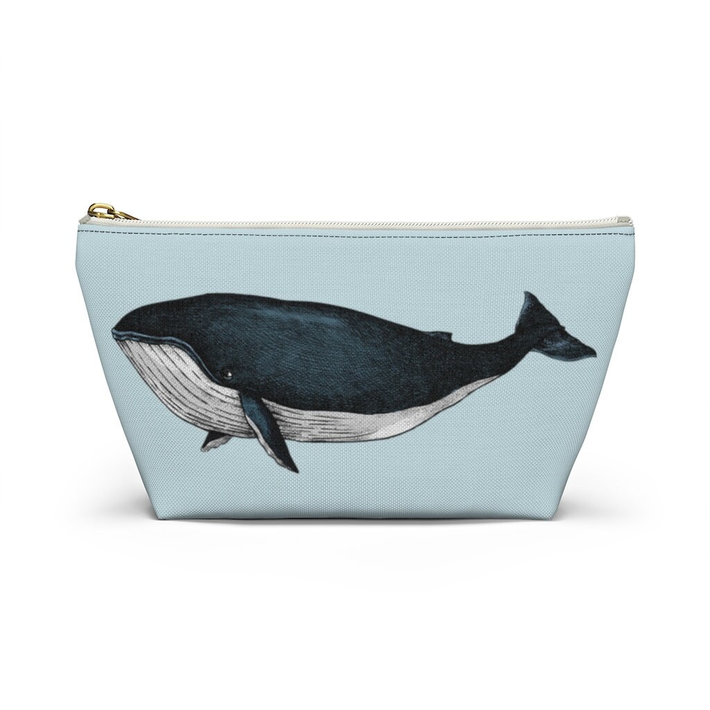 Make-up-Tasche Mit Wal-Motiv – Aquarell-Design, 19,1x25,4 Cm, Reise-Kosmetiktasche