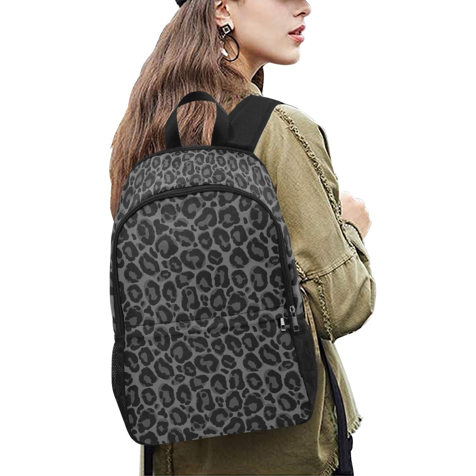 Leopard Cheetah Print Backpack - Lightweight Travel & School Bookbag For Adults & Teens
