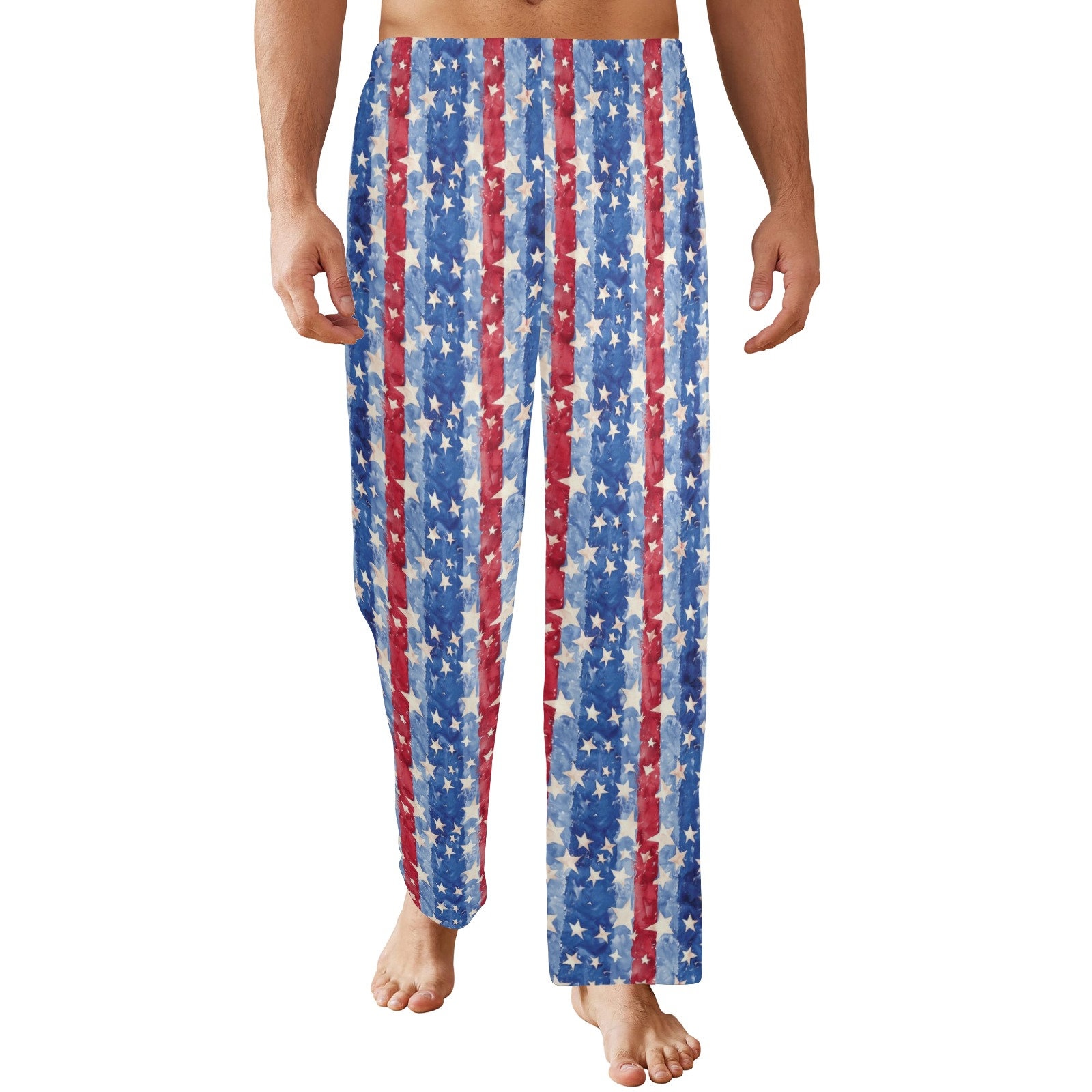 Red and white striped mens pajama pants sale