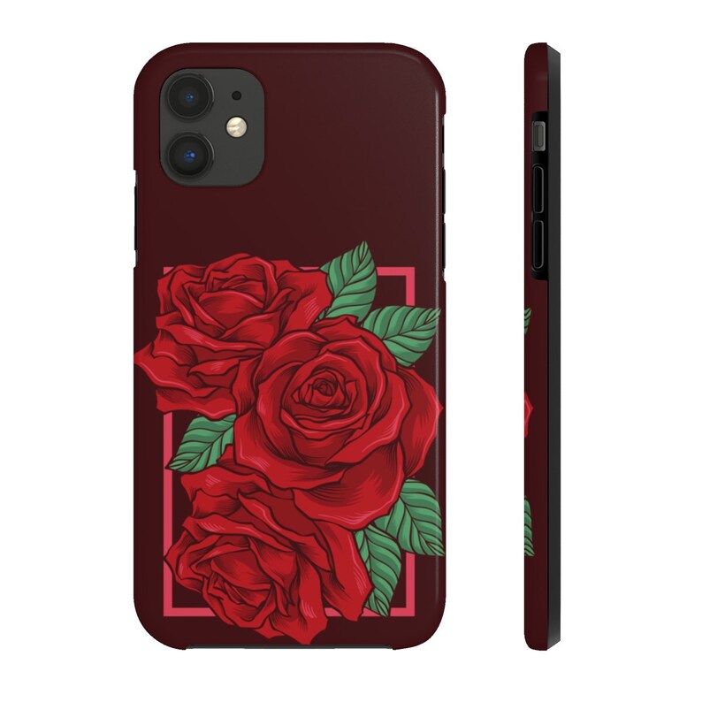 Red Rose iPhone 11 Pro Max Case Mate Tough Phone Cases Print Etsy