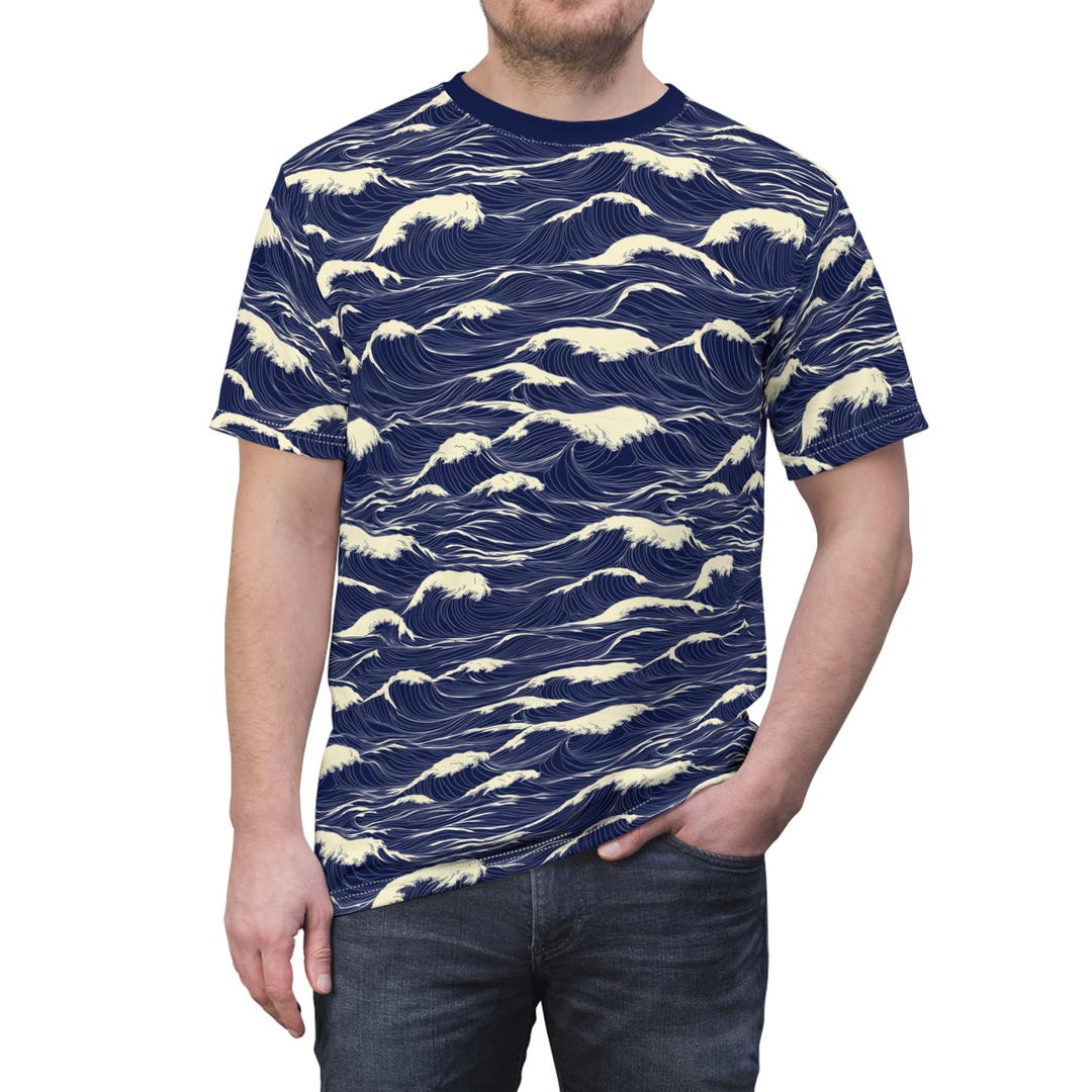 Japanese Long Sleeve T-Shirts - Navy