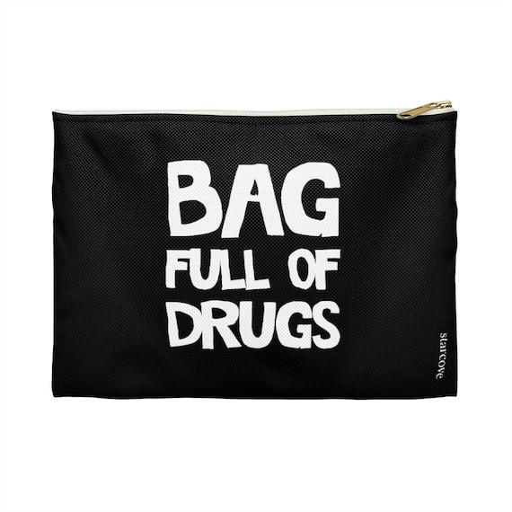 Tasche voller Drogen Zubehör Tasche, lustige medizinische Reißverschluss  Beutel Medizin Krankenhaus bekommen gut Geschenk Reise Festival Tasche  Pillen Medikamente Zubehör - .de
