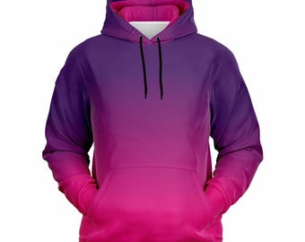 Purple Hoodie Farbverlauf Off-White Rainbow Gradient Zip Hoodie