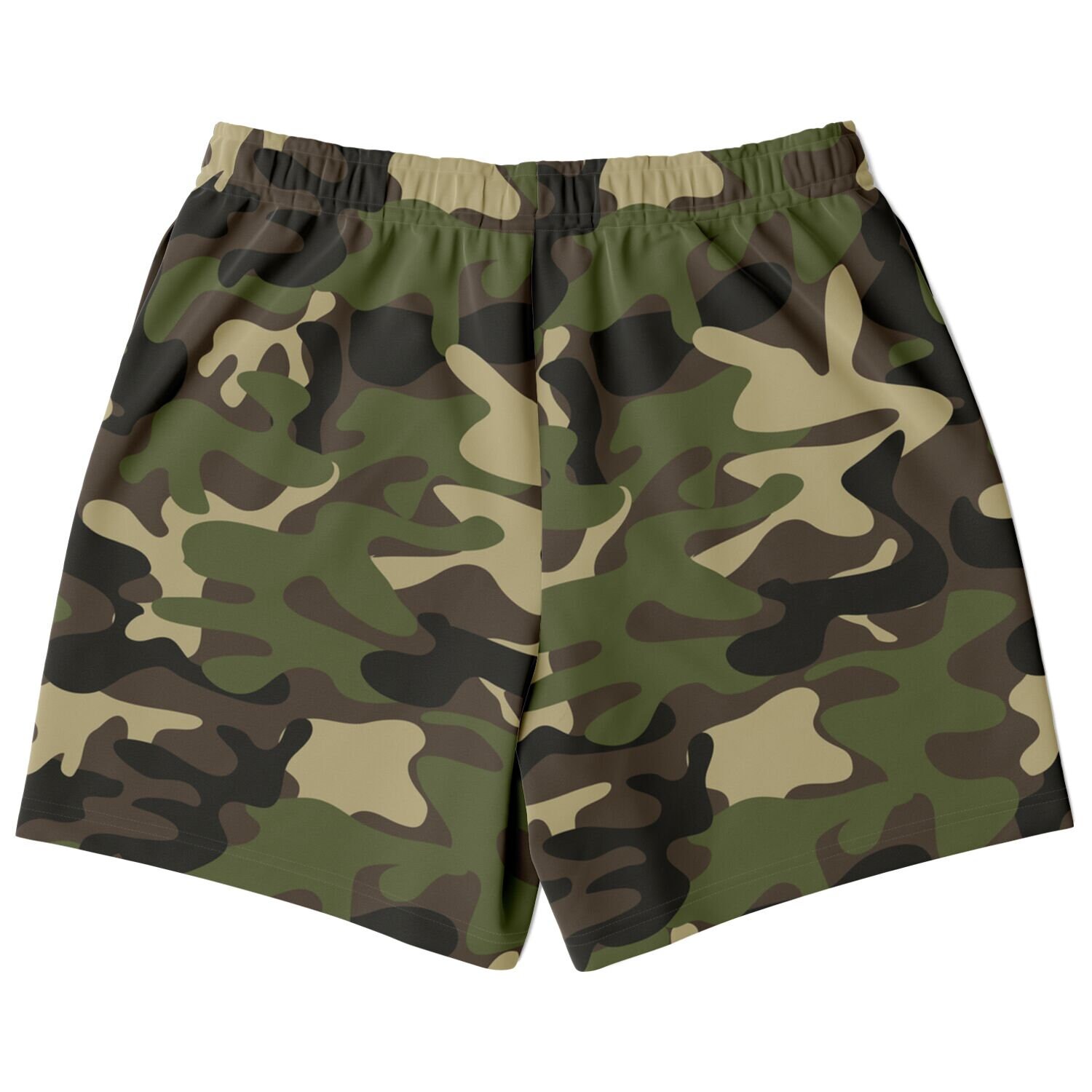 Camo Men Shorts, Camouflage Green Army Beach Mid Length 7 Camo Men Shorts, Camouflage Green Army Beach Mid Length 7
