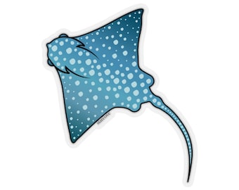 Sticker raies pastenagues, autocollants découpés raies aigle bleu art animal marin poisson océan mur en vinyle pour ordinateur portable vinyle mignon gobelet voiture pare-chocs vinyle