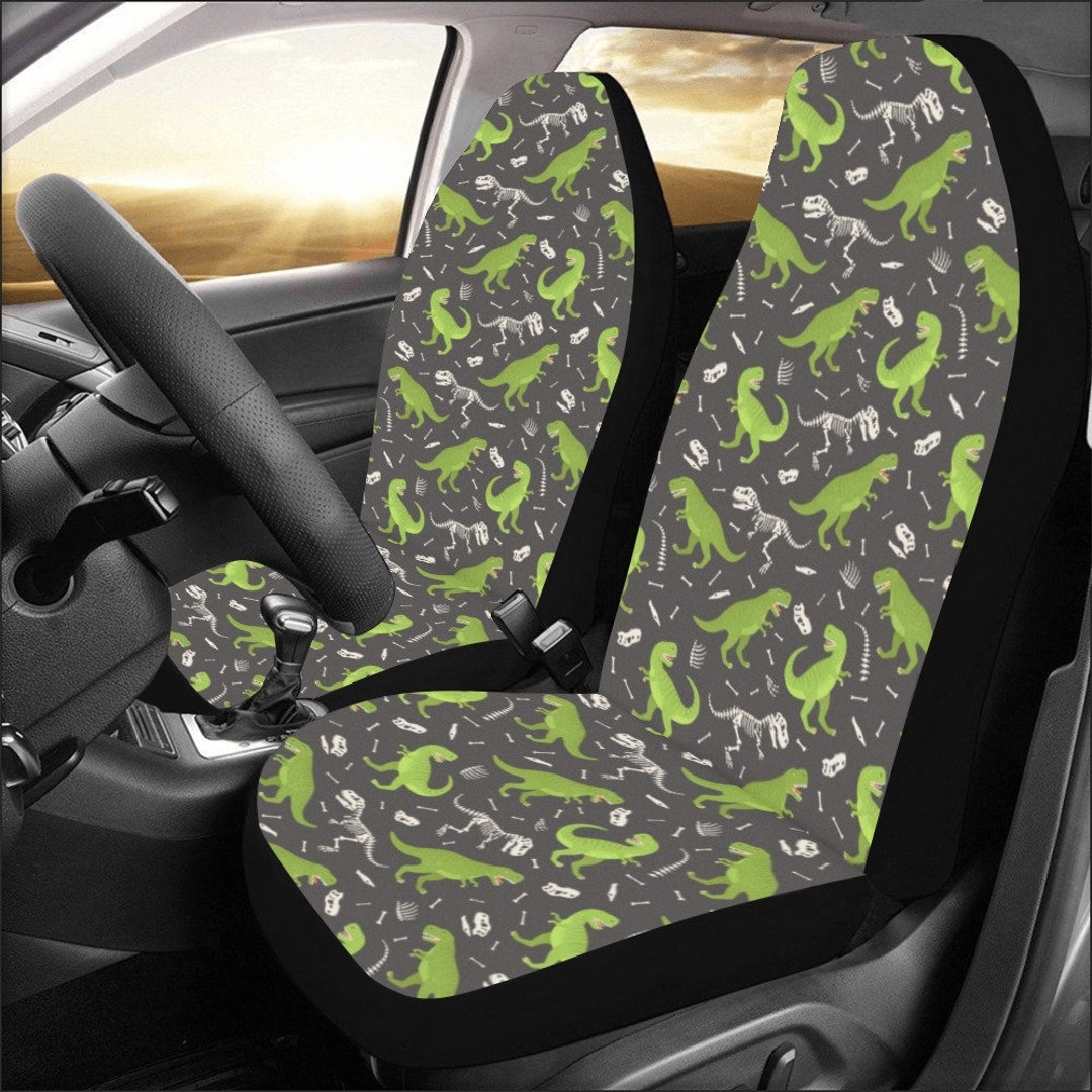 Dinosaur Car Seat Covers for Vehicle 2 Pc Set T Rex Animal Etsy