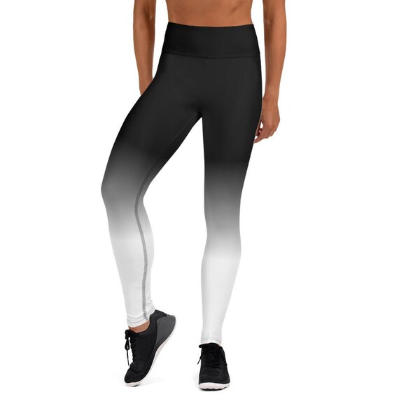 Black and white ombre leggings deals