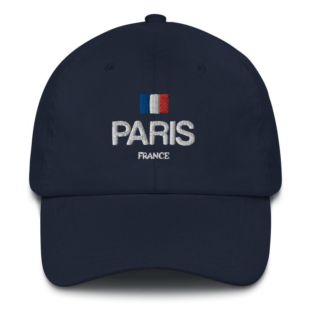 ハット PARIS Big Logo Cap - Blue Paris Denim Strapback Hat Cap Blue Big Logo Destination