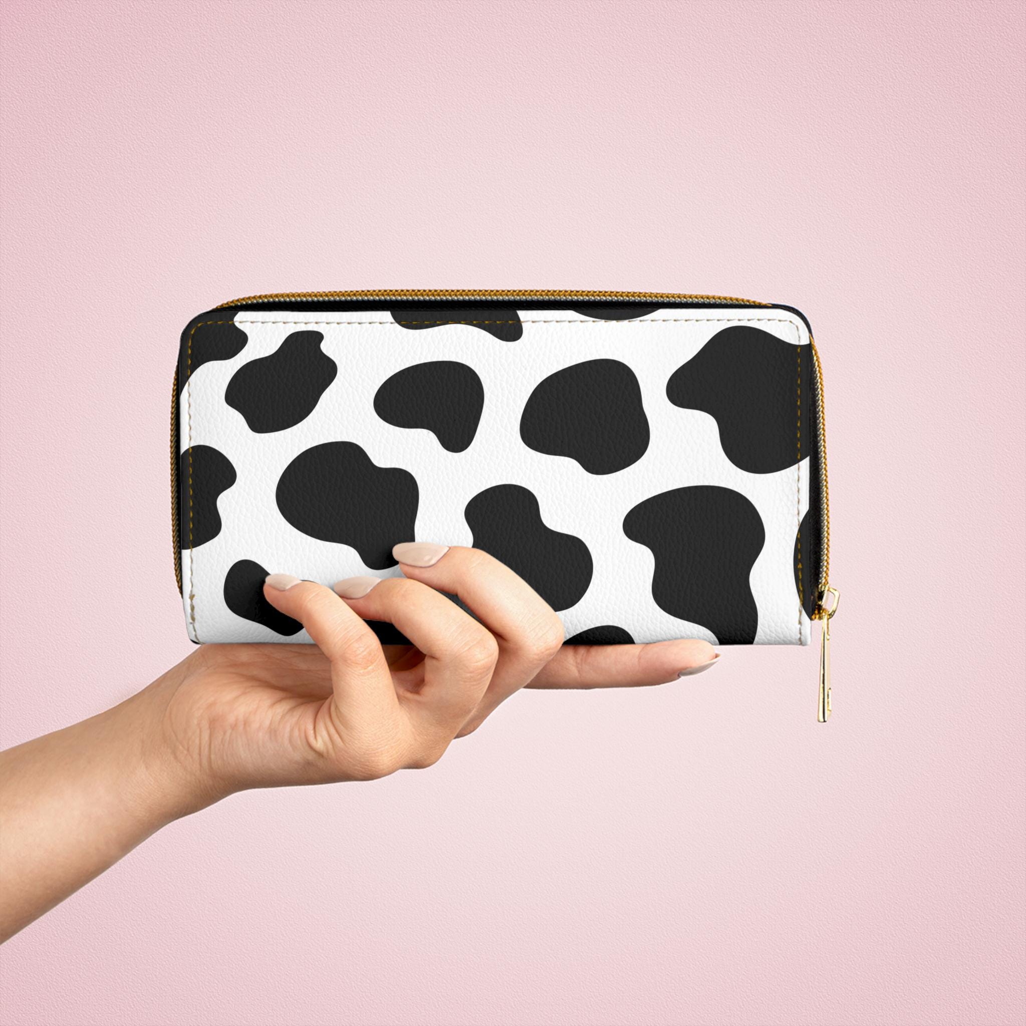 Cute Farm Animal Print Women's PU Leather Wallet With RFID & Zipper Pocket – Large Capacity Card Holder Purse