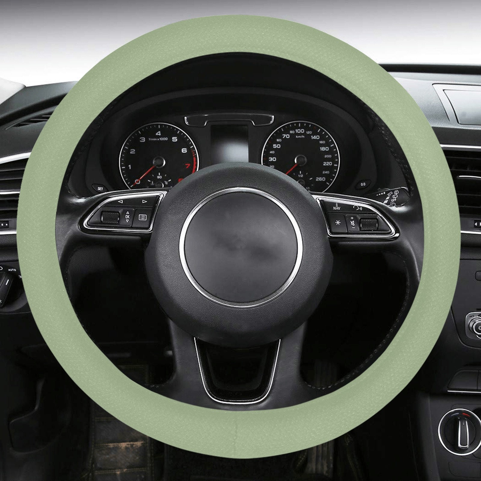 Mint Car Steering Wheel Cover 